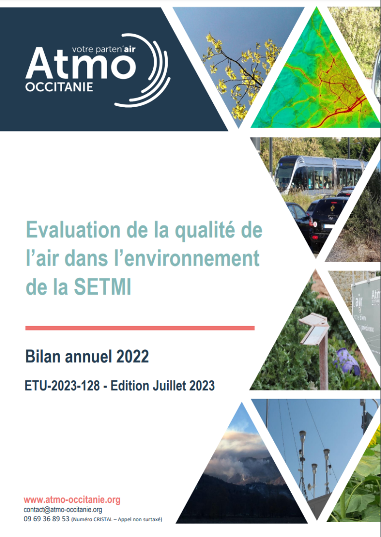Incinérateur du Mirail à Toulouse : Évaluation de la qualité de l’air, 2022
