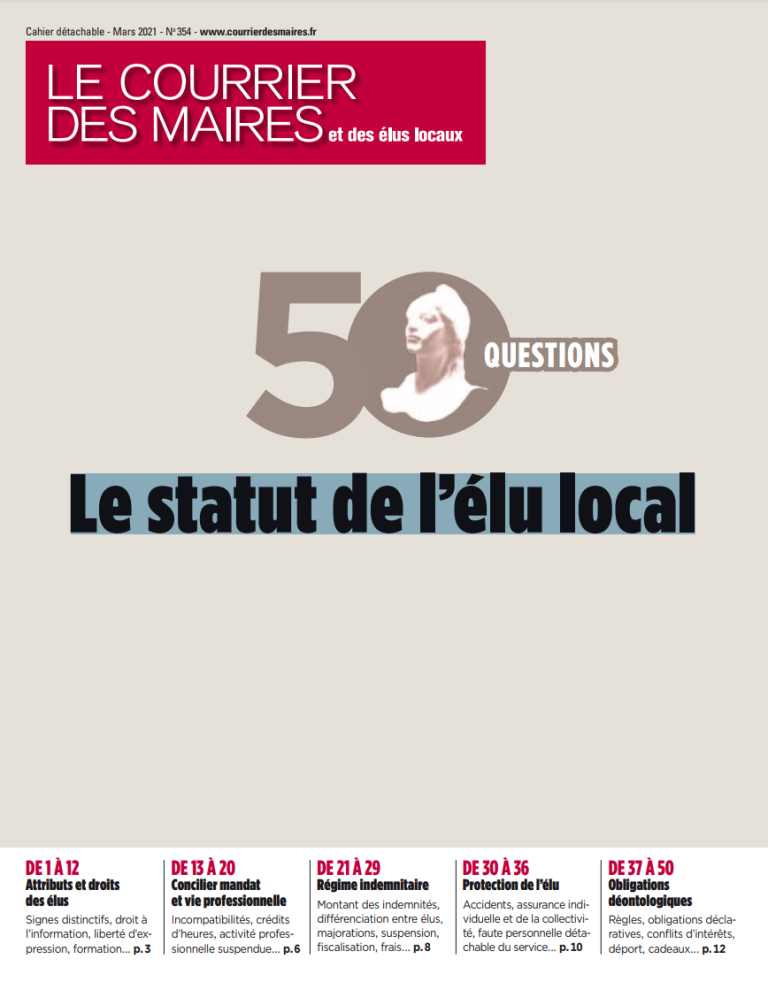 50 questions sur le statut de l’élu local